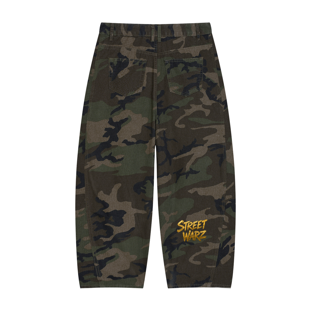 G Camo Barrel Leg Cargo Pants
