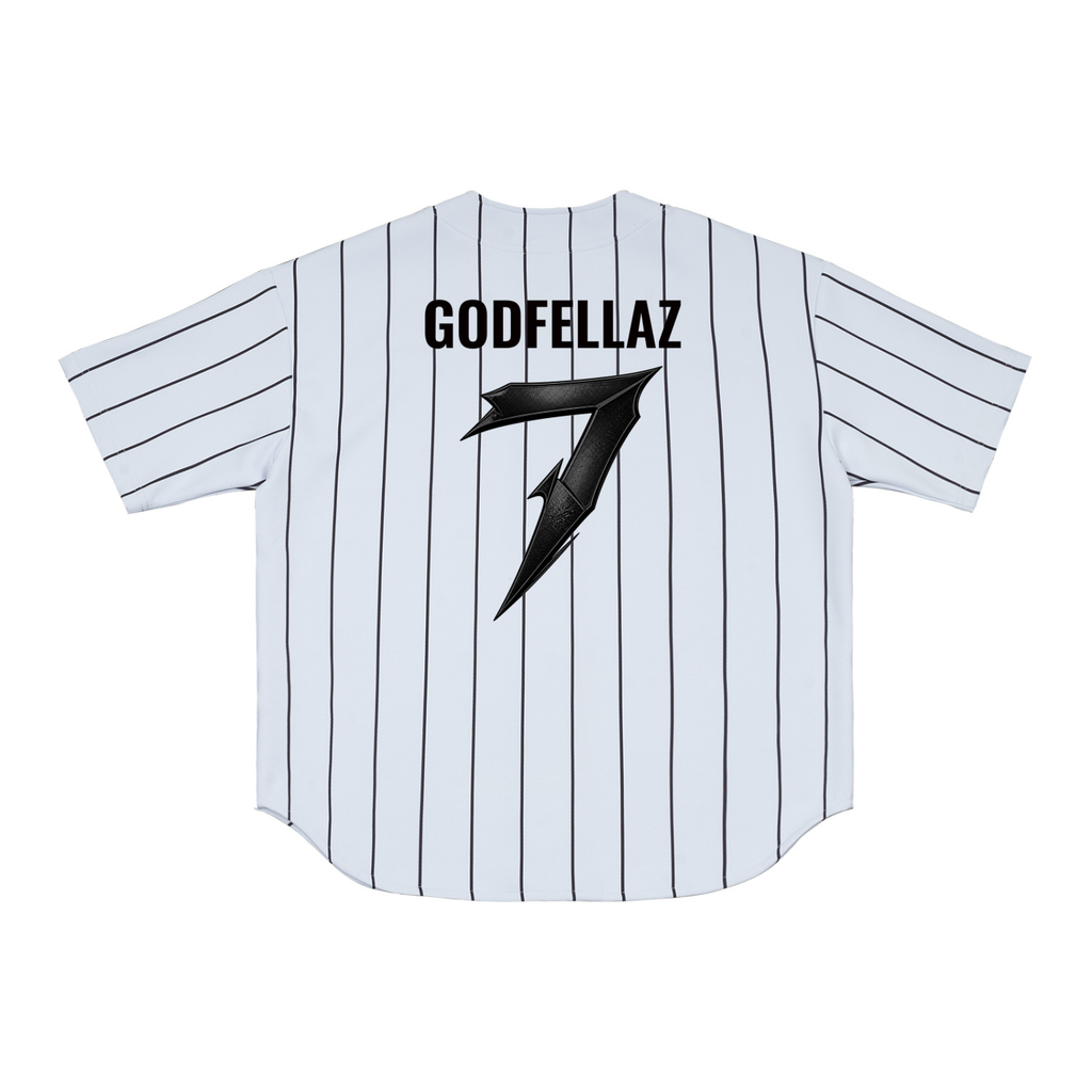 G Pinstripe Baseball Jersey