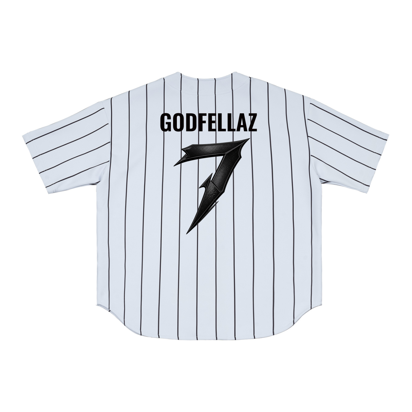 G Pinstripe Baseball Jersey