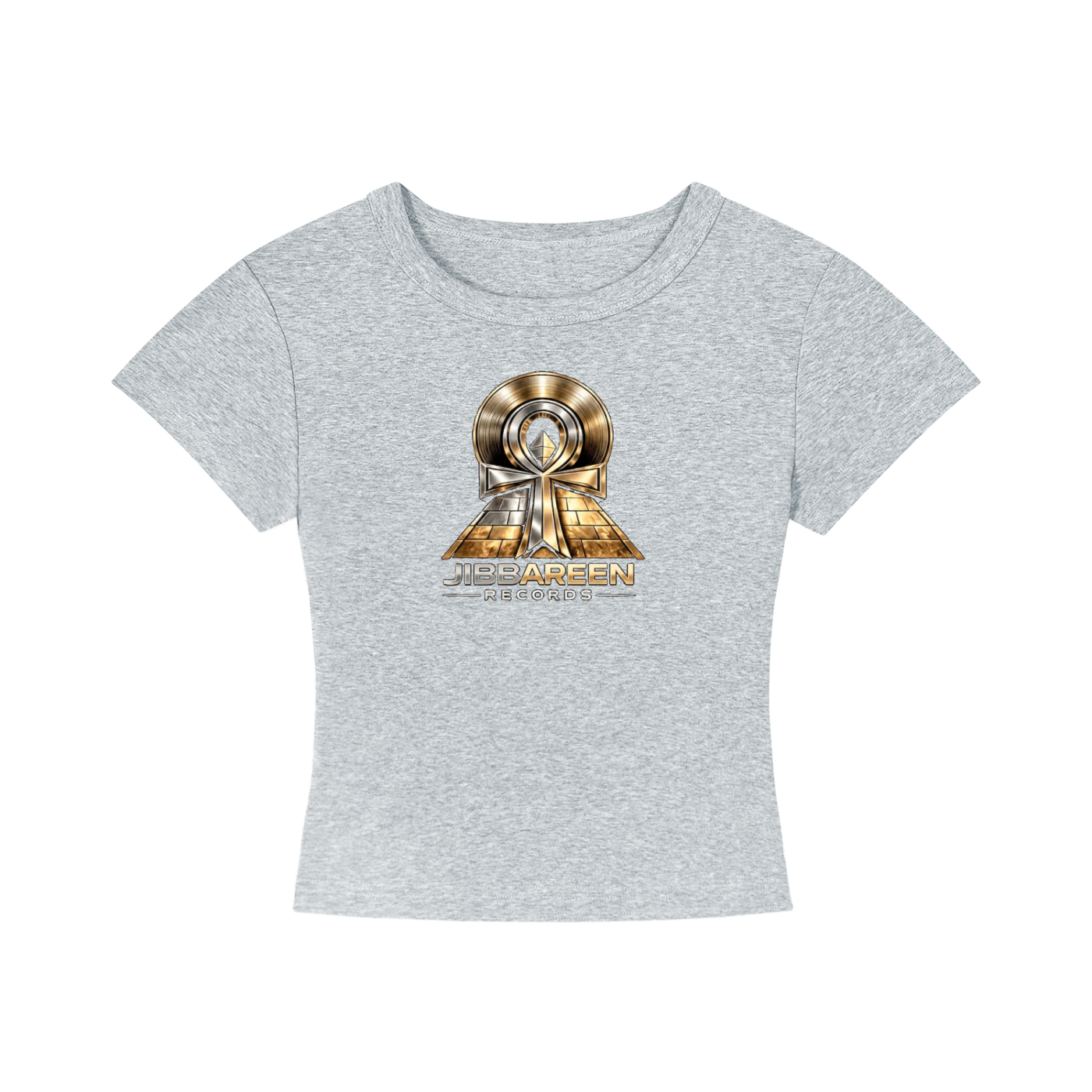 Jibbareen Records Women's Cropped T-Shirt