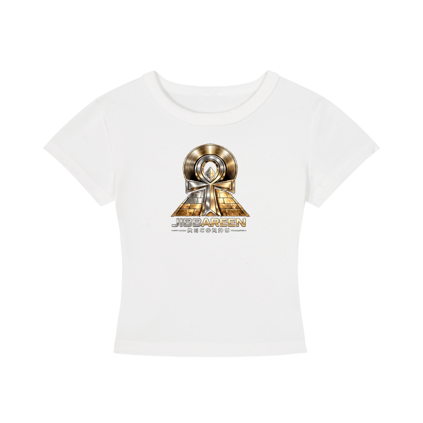 Jibbareen Records Women's Cropped T-Shirt