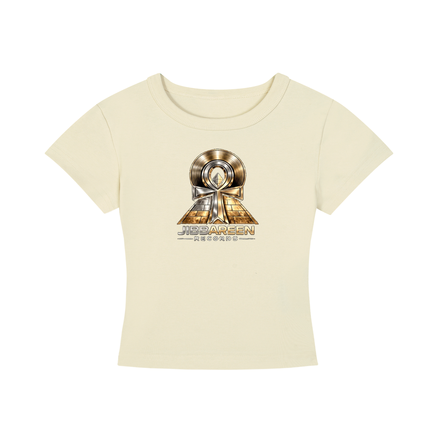 Jibbareen Records Women's Cropped T-Shirt