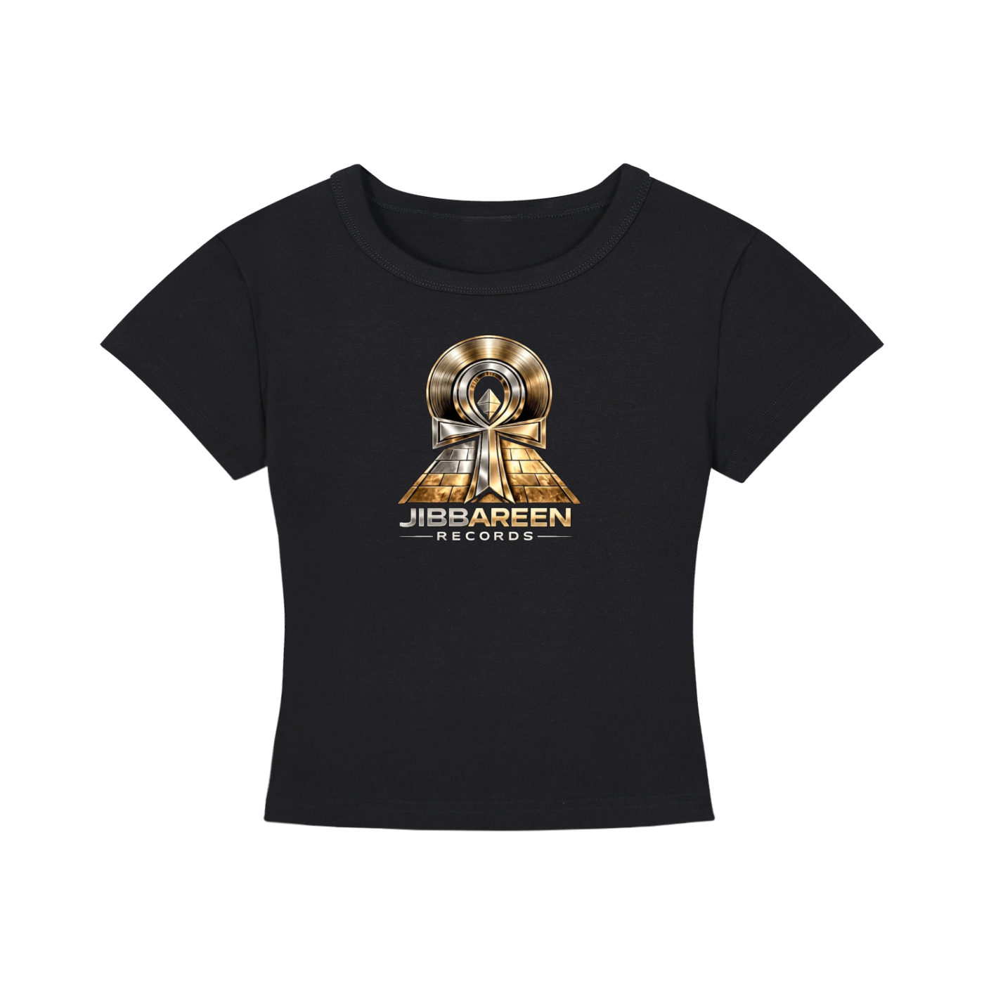 Jibbareen Records Women's Cropped T-Shirt